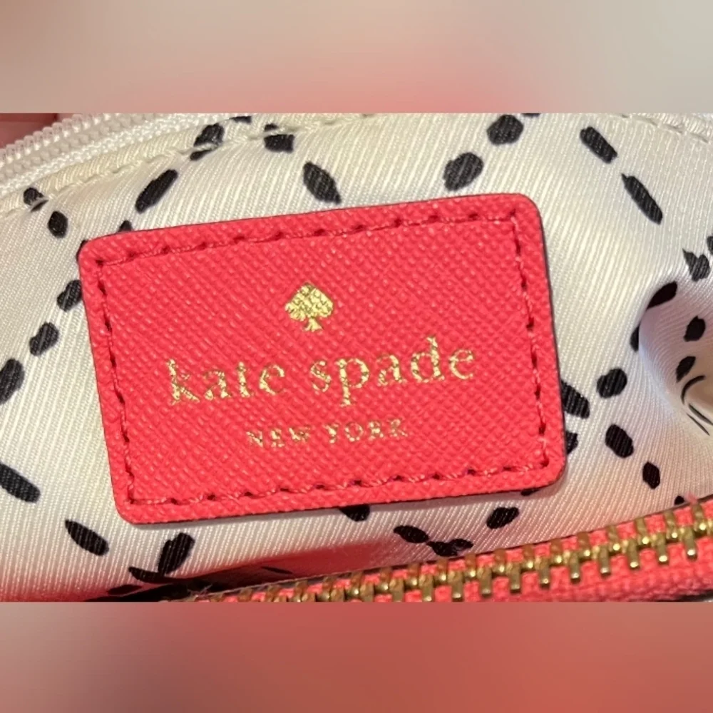 Kate Spade London Newburg Lane Coral Saffiano Leather Satchel/Crossbody L…